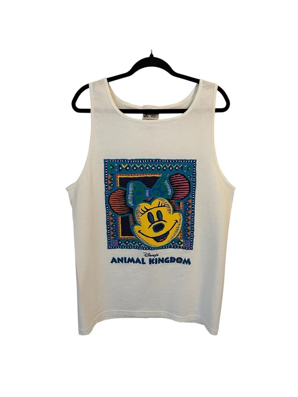 Disney Tank Top Vintage Minnie Mouse Animal Kingdom Sleeveless Unisex Large